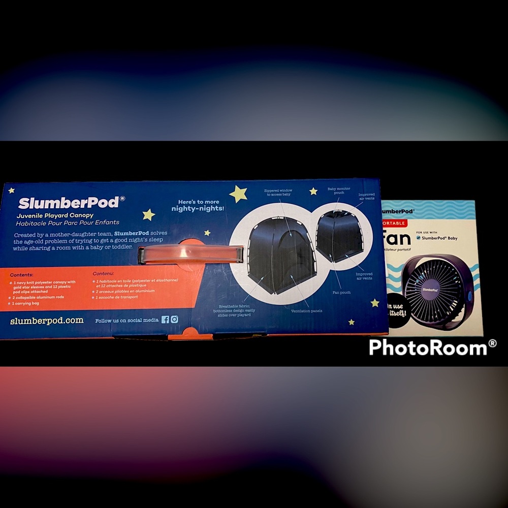 SlumberPod - Black with Fan